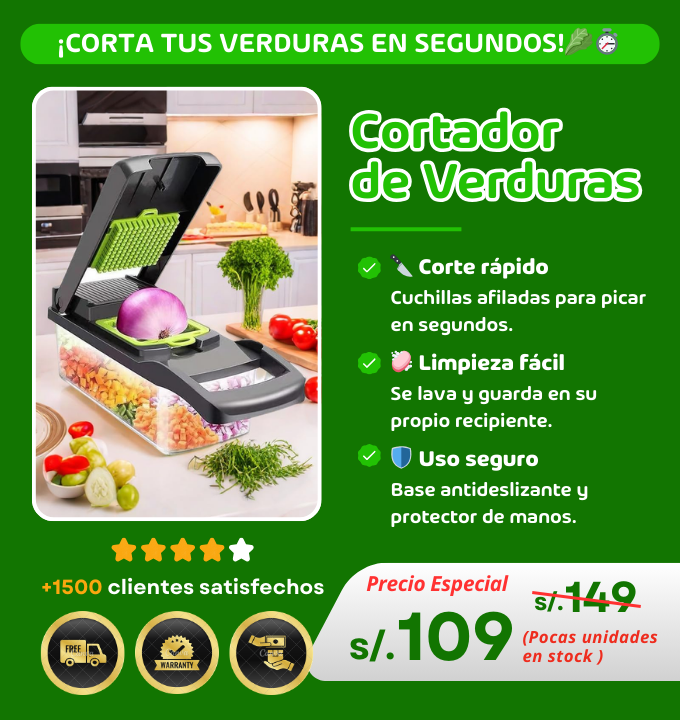 Cortador de Verduras Plus